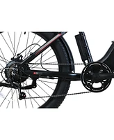 Ranger EBike for Adults, 750W Powerful Motor, 48V 15Ah Removable Integrated Lithium Battery, Shimano 7 Speed Gears, Black