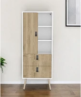 Two Drawer Chest for Bedroom Storage and Compact Organization