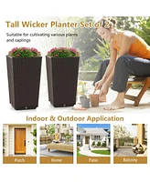 Large Garden Potting Bench Table with Display Rack and Hidden Sink-Natural