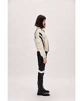Pcfg Women's Boomerang Biker Leather Jacket
