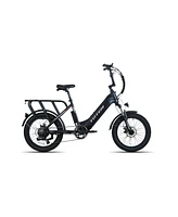 Hauler Electric Bike for Adults, 20"3.0 Fat Tire Ebike 48V 15Ah Removable Integrated Lithium Battery, 750W Powerful Motor, E-Bike with 7 Speed Ge