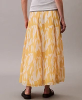 Calvin Klein Women's Chiffon Printed Midi Skirt