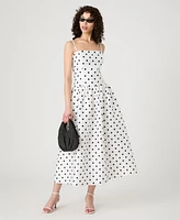 French Connection Women's Strappy Polka Dot Midi Dress