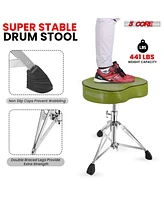 5 Core Drum Throne Padded Guitar Stool Saddle Drummer Seat for Adults & Kids