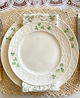 Belleek Pottery Shamrock Dinner Plate