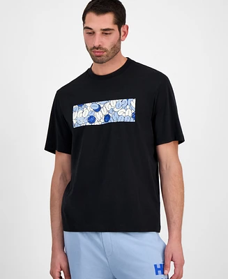 Hugo by Boss Men's Nurix Short Sleeve Crewneck Abstract Logo Graphic T-Shirt