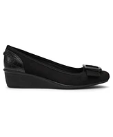 Anne Klein Women's Wyatt Buckle Wedge Pumps