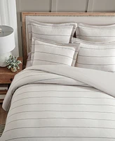 Levtex Leo Stripe Textured -Pc. Duvet Cover Set