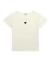 Guess Big Girl Short Sleeve with Shiny Foil Print Logo T-Shirt