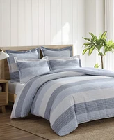 Levtex Sand Stripes Textured -Pc. Duvet Cover Set