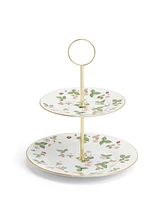 Wedgwood Wild Strawberry 2-Tier Cake Stand