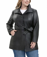 Bgsd Plus Erika Leather Coat