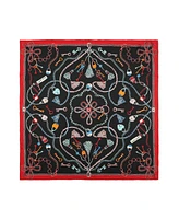 Kate Spade New York Women's Lock and Key Silk Square Scarf