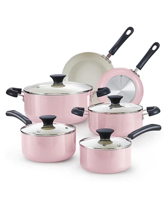 Cook N Home Pots and Pans Set Nonstick, 10-Piece Ceramic Kitchen Cookware Sets, Nonstick Cooking Set with Saucepans, Frying Pans