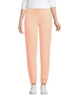 Lands' End Women's Serious Sweats High Rise Jogger Pants - Set Bottom