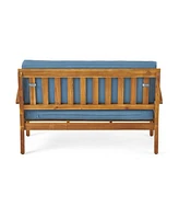 Peyton Wooden loveseat and Coffee Table Set