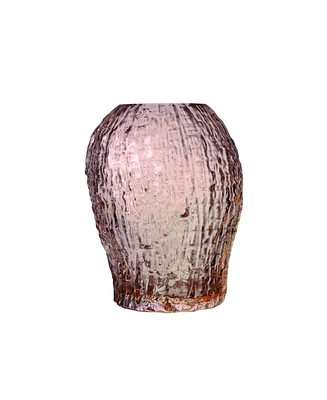Nude Glass Orange Small Molten Vase