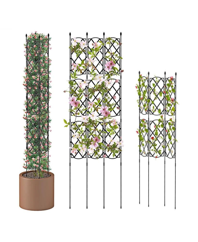3-Pack Outdoor Plant Support Frame for Raised Garden Bed