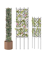3-Pack Outdoor Plant Support Frame for Raised Garden Bed
