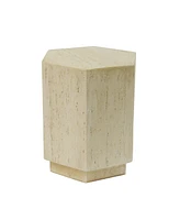Hexagonal Archaistic Side Table