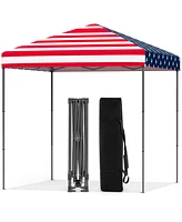 6.6 x 6.6 Feet Outdoor Pop-up Canopy Tent with Upf 50+ Sun Protection