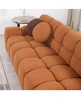 Marshmallow Boucle Sofa Light Brown