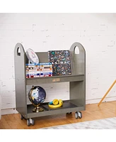 ECR4Kids Mobile Book Cart with Countdown Timer