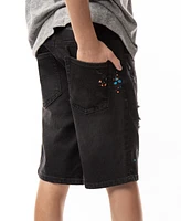 Ring of Fire Big Boys Revolve Stretch Denim Shorts