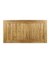 Acacia Wood 7-Piece Dining Set