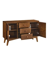 Walnut Sideboard Buffet Cabinet - Mid Century Modern