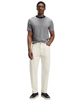 Boss by Hugo Men's Fineline Stripe Cotton-Silk T-Shirt