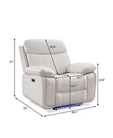 Power recliner with Led Strip White color