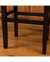 30-inch Backless ivory Leather Counter Stool (Set of 2)