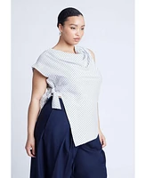 Eloquii Plus Asym Tie Top