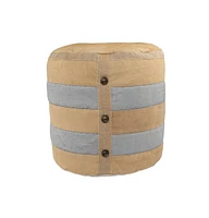Chic Cotton Ottoman for Modern Home Furniture and Decor