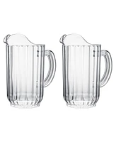 The Wine Savant Classic Beer Beverage Pitchers, Set of 2
