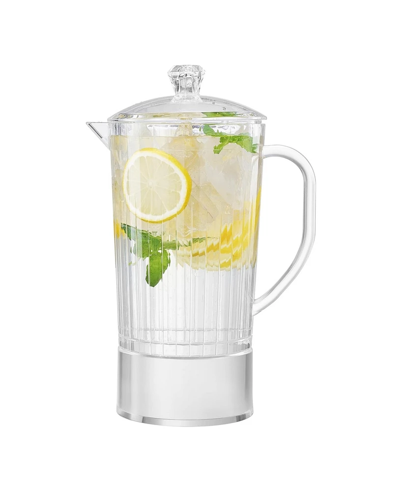 The Wine Savant Lighthouse Ribbed Pitcher