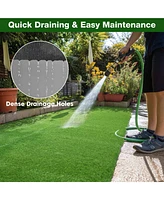 Yescom 20x1 Ft Artificial Grass Turf 0.8" Fake Grass Rug Synthetic Lawn Indoor Outdoor Decor