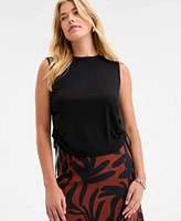 On 34th Womens Side Cinched Muscle Tank Printed Slip Skirt Tyllee Fisherman Sandals Jewelry Exclusively At Macys