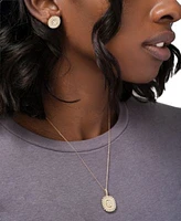 Diamond Openwork Cluster 18 Pendant Necklace Earrings Jewelry Collection In 10k Gold Exclusively At Macys