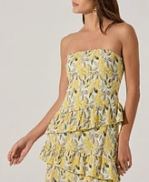 Astr the Label Women's Tiered Asymmetrical Ruffle Dress