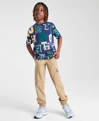 Tommy Hilfiger Big Boys Collegiate Spots T Shirt Tommy Cargo Jogger Pants