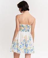 En Saison Women's Julia Printed Sleeveless Mini Dress