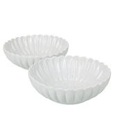Bia Cordon Bleu Petal Round Serving Bowls, Set of 2