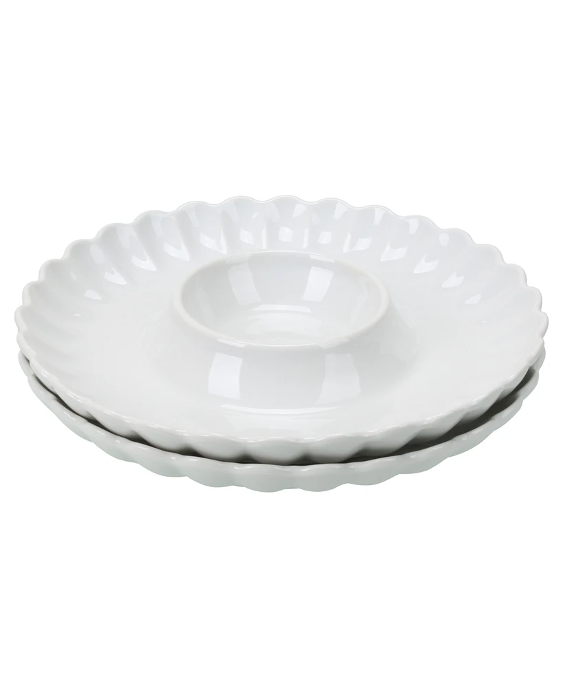 Bia Cordon Bleu Petal Chip and Dip, Set of 2