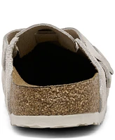 Birkenstock Women's Boston Soft Footbed Suede Leather Clogs from Finish Line