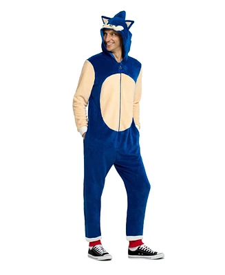 OppoSuits Men's Official Knuckles Union Suit - Sonic the Hedgehog Body for Adults Red