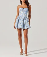 Astr the Label Women's Larissa Bubble-Hem Mini Dress