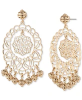 Marchesa Gold-Tone Filigree Chandelier Earrings