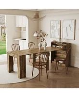 Modern Extendable Dining Table with Storage